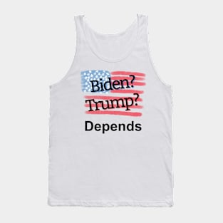 Biden Trump Depends Tank Top